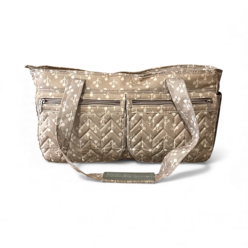 Lug Stylish Tan Quilted Women's Bag - Picture 4 of 11